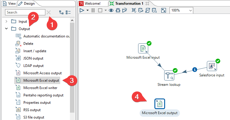 Add Microsoft Excel Output